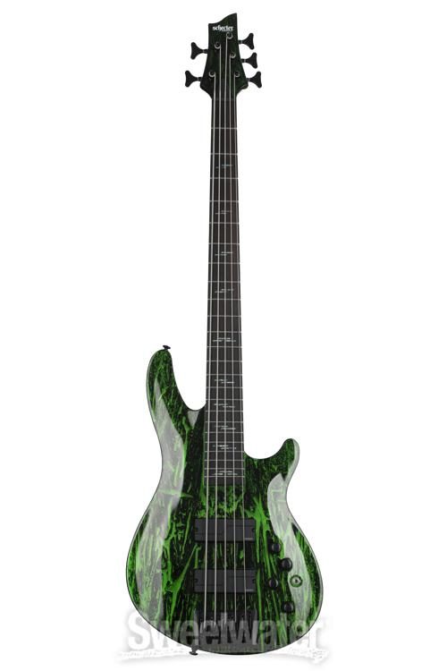 Schecter C-5 Bass Silver Mountain - Toxic Venom