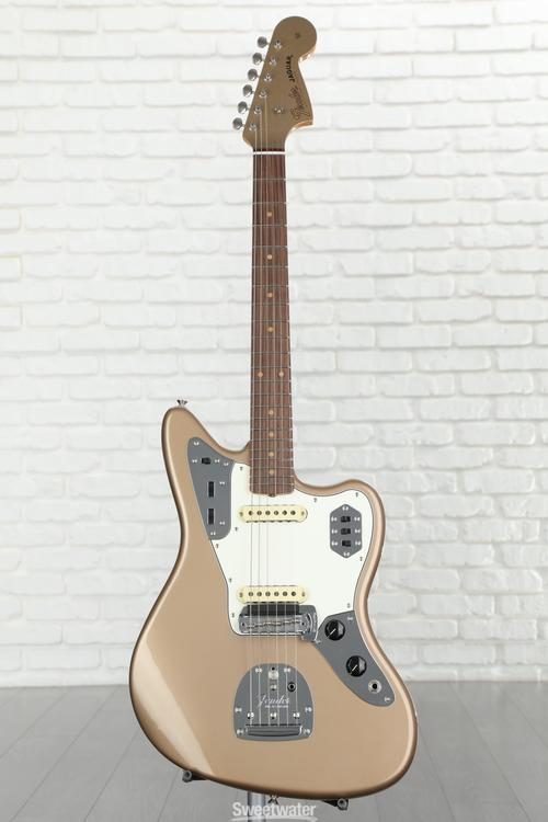 Fender Custom Shop '63 Jaguar DLX Closet Classic Electric Guitar - Aged  Shoreline Gold