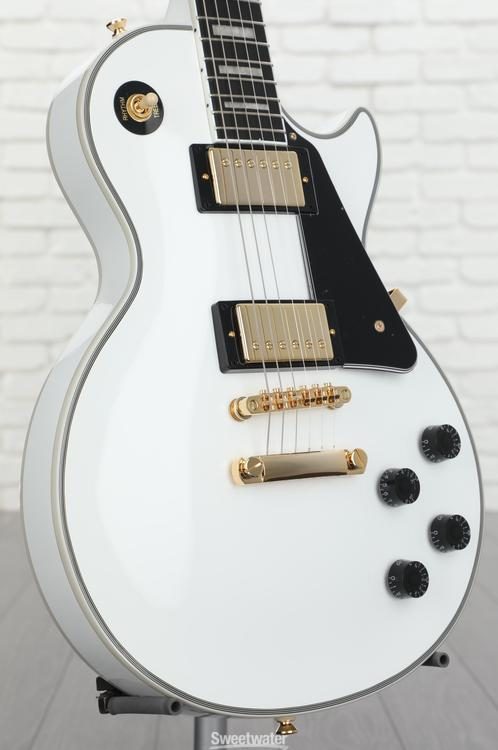 Epiphone Les Paul Custom Electric Guitar - Alpine White | Sweetwater