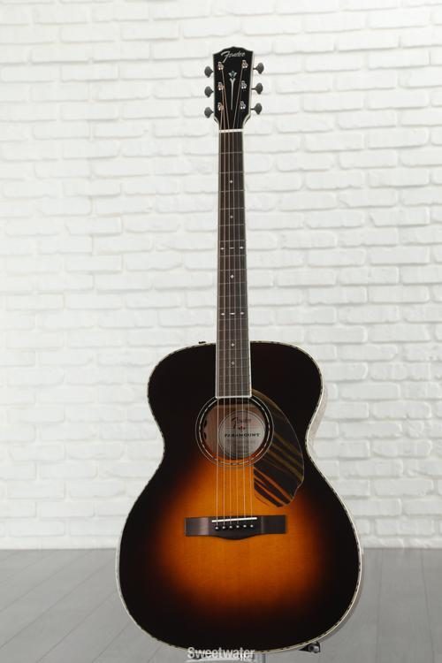Fender Paramount PO-220E Orchestra Acoustic-electric Guitar - 3-color  Vintage Sunburst