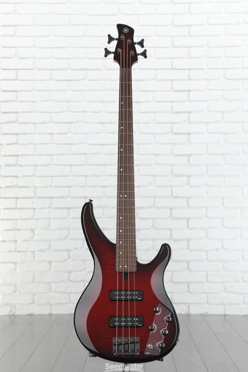 Yamaha TRBX604FM Bass Guitar - Dark Red Burst