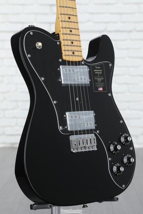 Fender American Vintage II 1975 Telecaster Deluxe Electric Guitar - Black