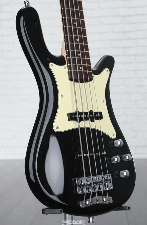 Warwick Pro Series 5 Streamer CV Electric Bass Guitar - Black