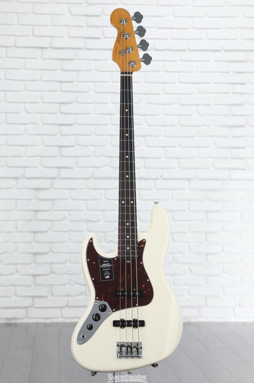 Fender American Professional II Jazz Bass Left-handed - Olympic White with  Rosewood Fingerboard