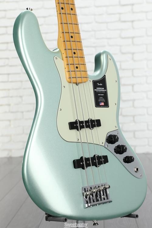 Fender American Professional II Jazz Bass - Mystic Surf Green with Maple  Fingerboard