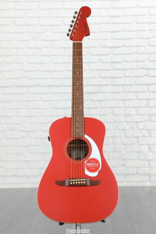 Fender Malibu Player Acoustic-electric Guitar - Fiesta Red
