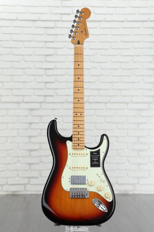 Fender Player Plus Stratocaster HSS Electric Guitar - 3-tone Sunburst with  Maple Fingerboard