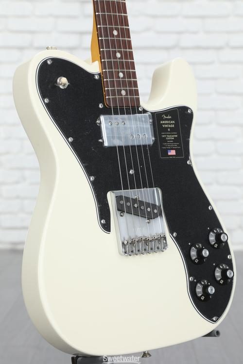 Fender American Vintage II 1977 Telecaster Custom Electric Guitar - Olympic  White with Rosewood Fingerboard