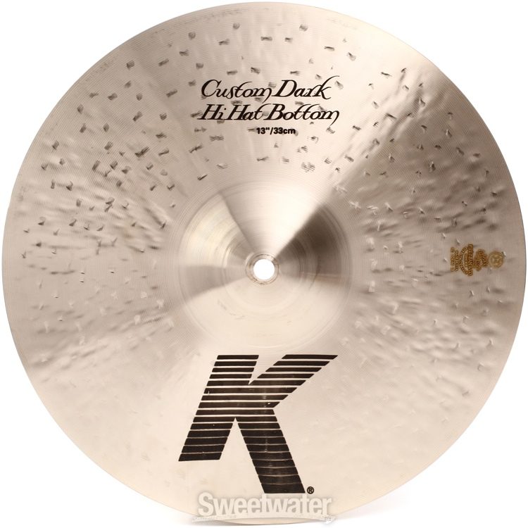 Zildjian 13 inch K Custom Dark Hi-hat Cymbals | Sweetwater