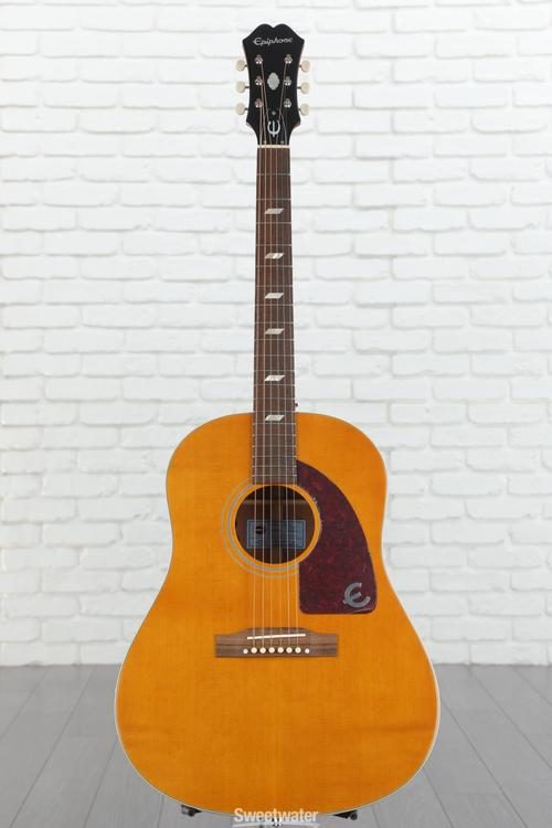 Epiphone Masterbilt Texan Acoustic-Electric Guitar - Antique Natural Aged  Gloss