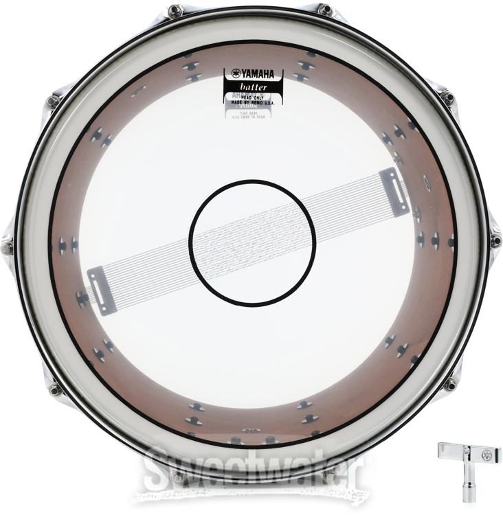 Yamaha MS-6300 Power-Lite Marching Snare Drum - 14-inch x 12-inch - White