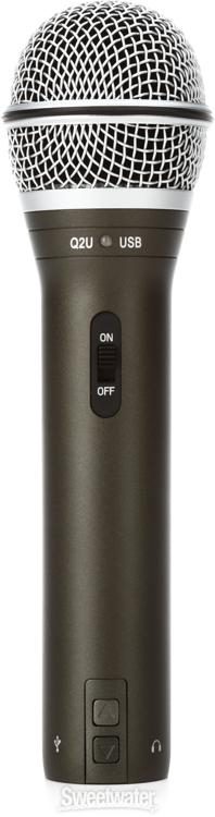 Samson Q2U Recording and Podcasting Pack USB/XLR Dynamic Microphone with  Accessories