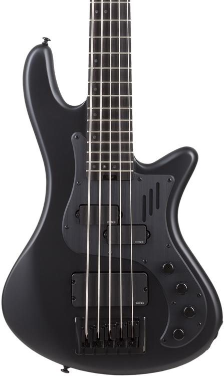 Schecter Stiletto Stealth Pro 5 Electric Bass Guitar - Satin Black