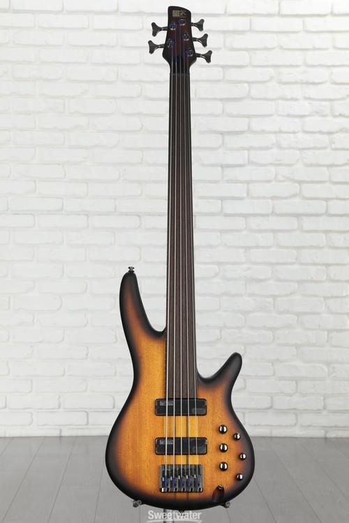 Ibanez Bass Workshop SRF705 Fretless Bass Guitar - Brown Burst 