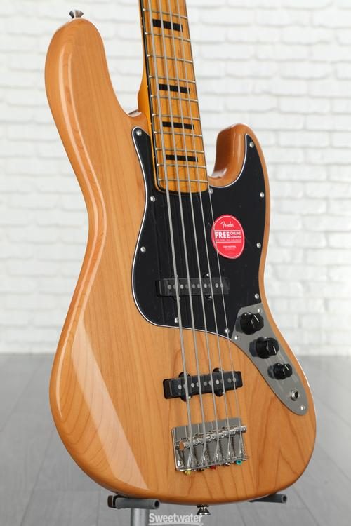 Squier Classic Vibe '70s Jazz Bass V - Natural with Maple Fingerboard