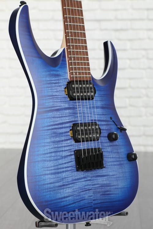 Ibanez RGA42FM - Blue Lagoon Burst Flat | Sweetwater