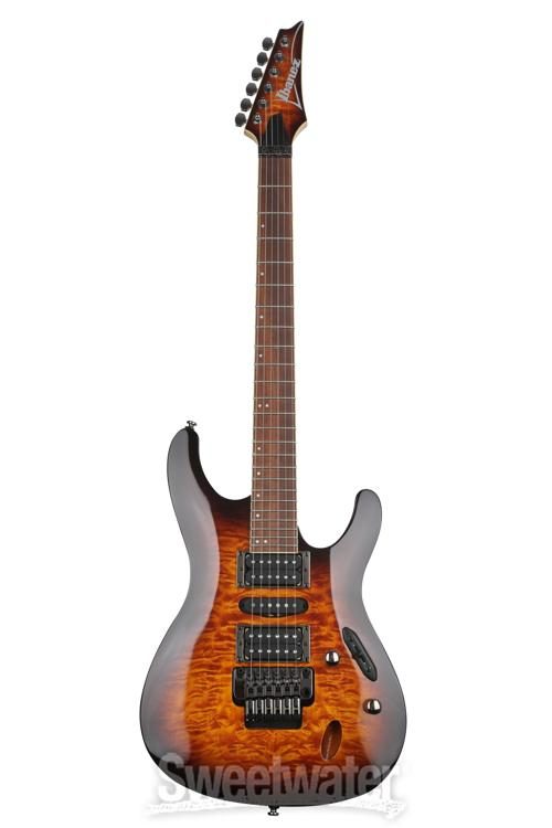 Ibanez S670QM Electric Guitar - Dragon Eye Burst | Sweetwater