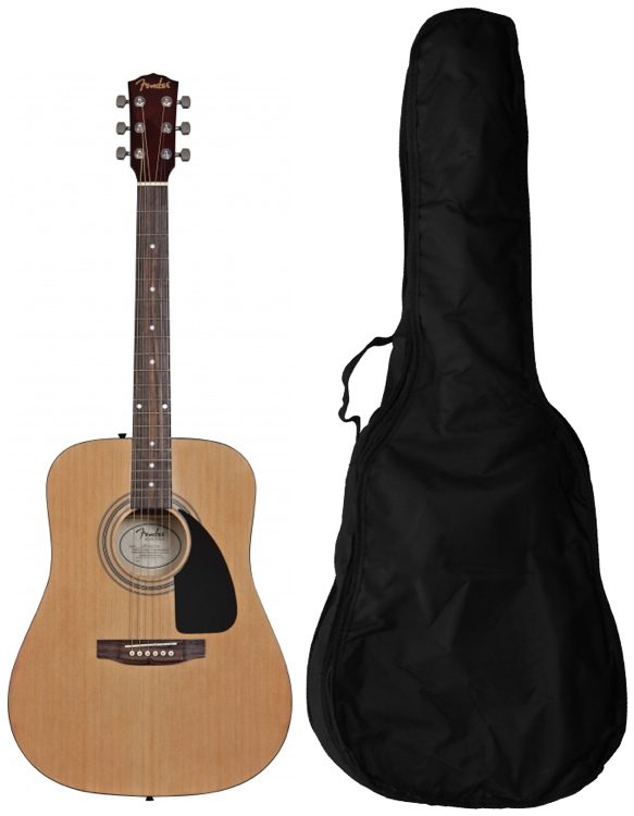 Fender FA100 Acoustic w/Gig Bag - Natural | Sweetwater