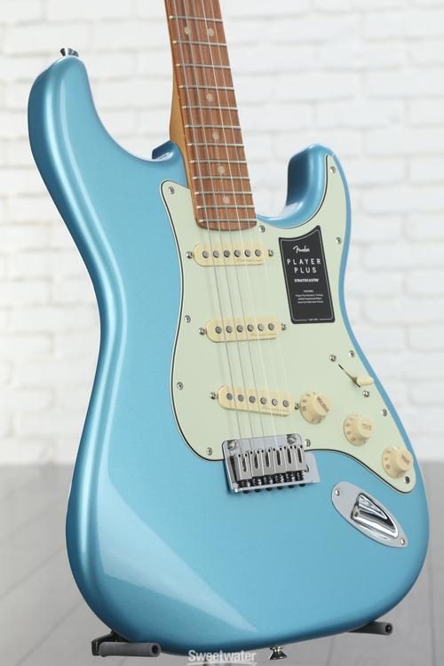 Fender Player Plus Stratocaster Electric Guitar - Opal Spark with Pau Ferro  Fingerboard