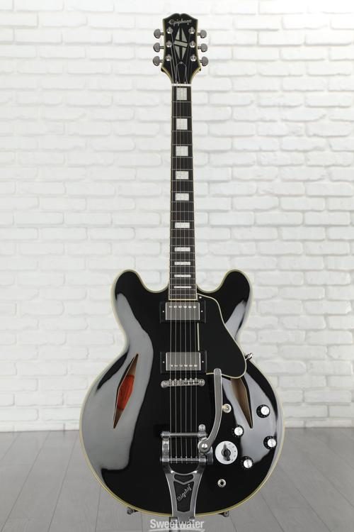 Epiphone Shinichi Ubukata ES-355 Custom Bigsby Semi-hollowbody Electric  Guitar - Ebony