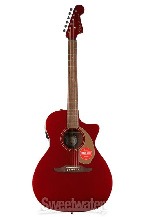 Fender Fender Newporter Player Acoustic-electric Guitar - Candy 