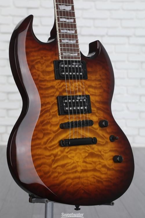 ESP LTD Viper-256 Electric Guitar - Dark Brown Sunburst