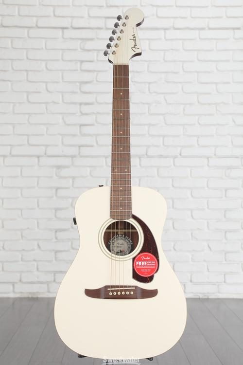 Fender Malibu Player Acoustic-electric Guitar - Olympic White