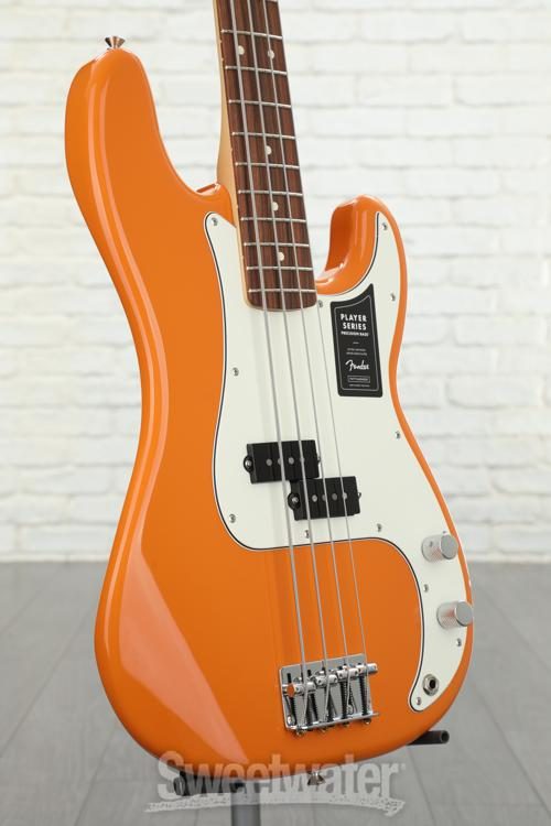 Orange shop fender bass