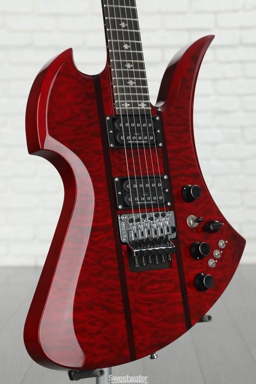 B.C. Rich Mockingbird Legacy ST with Floyd Rose Electric Guitar - Trans Red