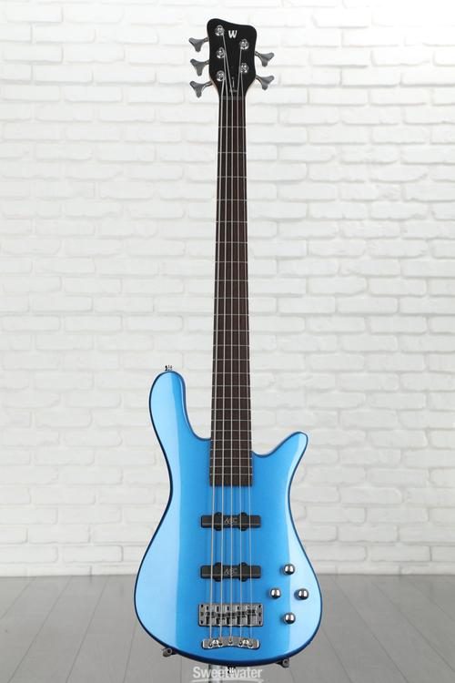 Warwick Rockbass Streamer 5 LX Electric Bass Guitar - Metallic Blue