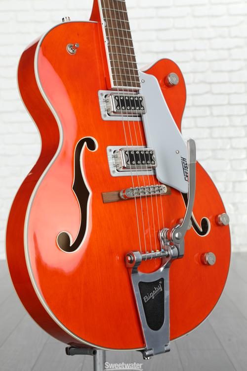 Gretsch G5422TG Electromatic Classic Hollow Body Double Cut with Bigsby, Orange Stain