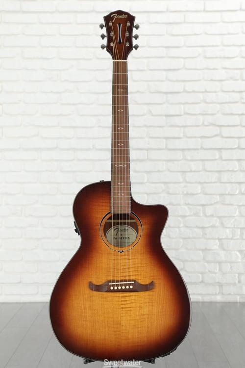 Fender FA-345CE Auditorium - 3-Tone Tea Burst | Sweetwater