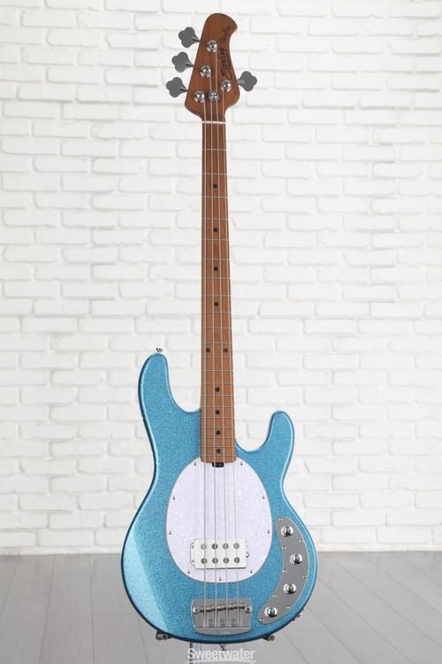 Sterling By Music Man StingRay RAY34 Bass Guitar - Blue Sparkle