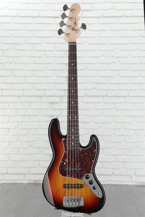 G&L Fullerton Deluxe JB-5 Bass Guitar - 3-tone Sunburst