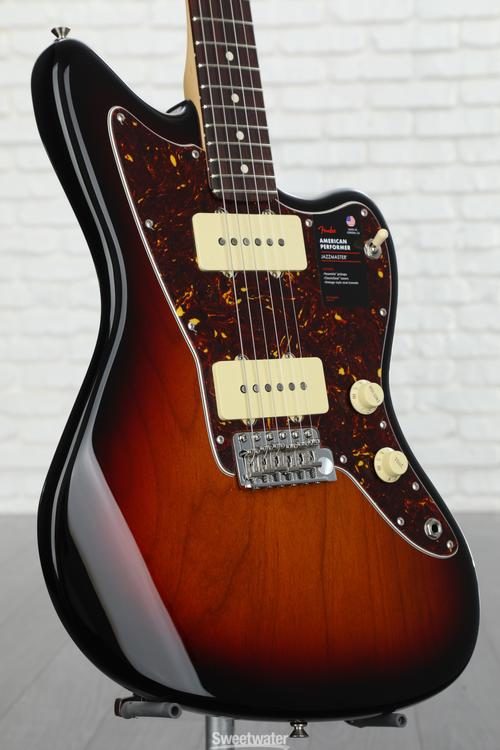 Fender American Performer Jazzmaster - 3-Tone Sunburst with Rosewood  Fingerboard