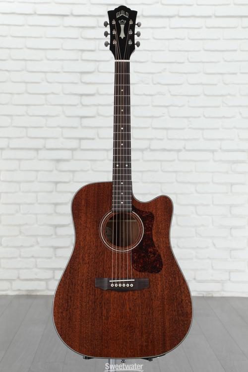 Guild D 120CE Acoustic Electric Guitar Natural Sweetwater