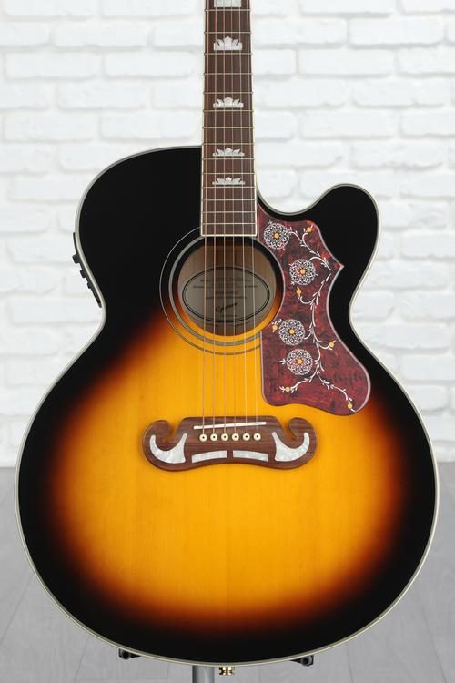 ケース付・超美品】エピフォン Epiphone EJ-200SCE VS エレクトリック