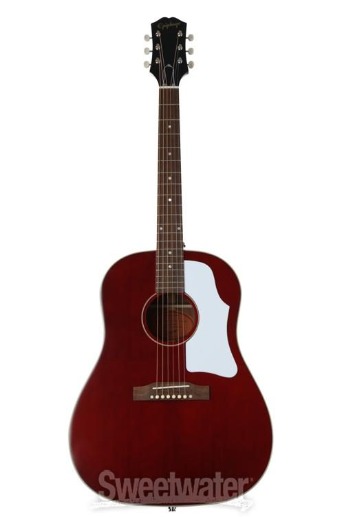 Epiphone J-45 Acoustic-electric - Aged Wine Red Gloss Sweetwater Exclusive