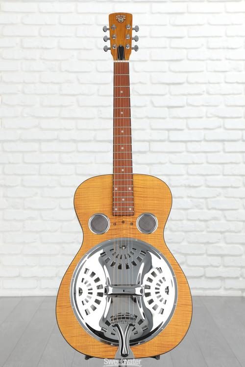 Epiphone Dobro Hound Dog Deluxe Round Neck Resonator - Vintage Brown |  Sweetwater