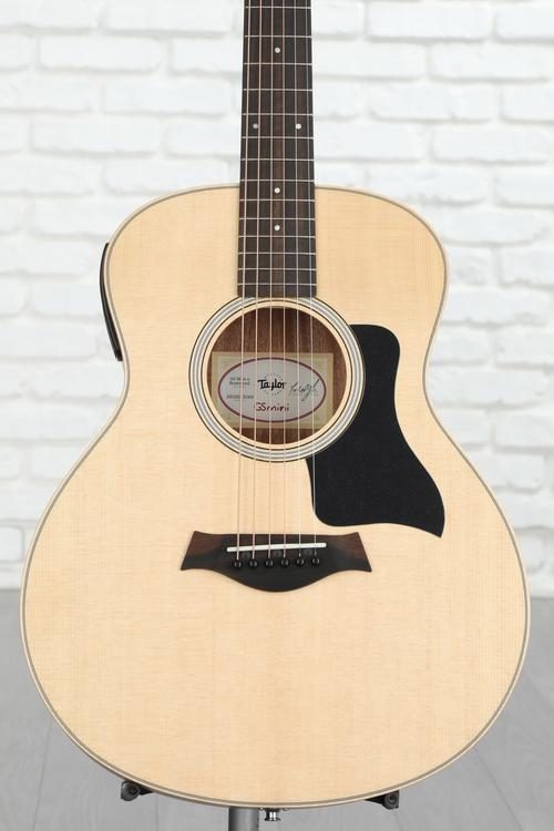 Taylor GS Mini-e Rosewood Acoustic-Electric Guitar - Natural with Black  Pickguard
