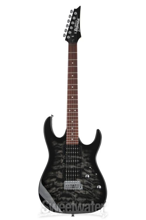 Ibanez Gio GRX70QA Electric Guitar - Transparent Black Sunburst