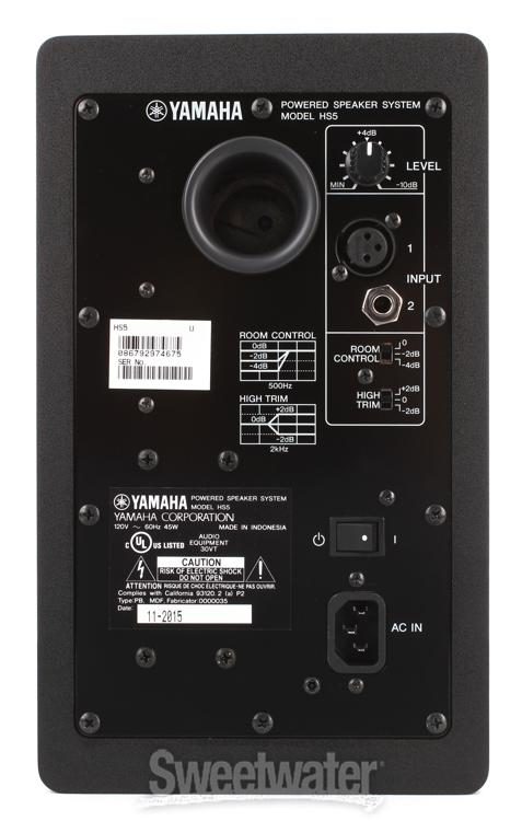 Yamaha HS5 5 inch Powered Studio Monitor Pair - Black