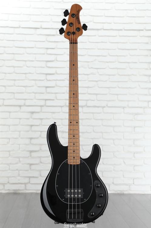 Ernie Ball Music Man StingRay Special Bass Guitar - Black with Maple  Fingerboard