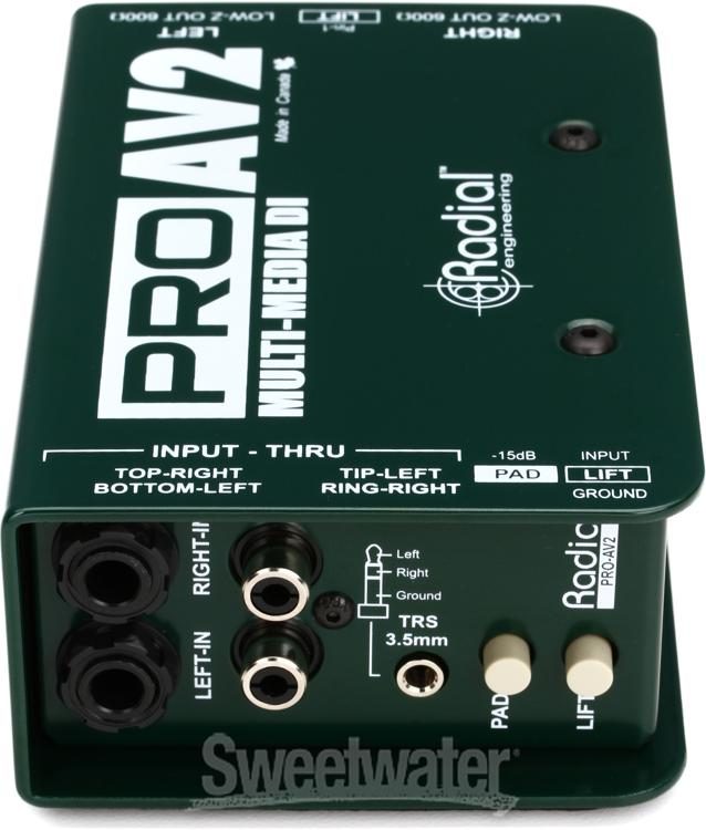 Radial ProAV2 2-channel Passive A/V Direct Box | Sweetwater