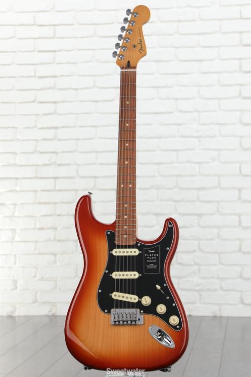 Fender Player Plus Stratocaster Electric Guitar - Sienna Sunburst with Pau  Ferro Fingerboard