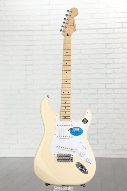 Fender Jimmie Vaughan Tex-Mex Stratocaster - Olympic White with Maple  Fingerboard