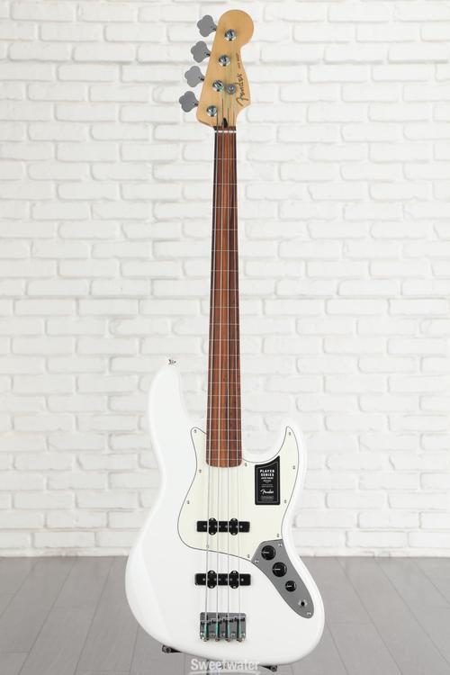 Fender Player Fretless Jazz Bass - Polar White with Pau Ferro Fingerboard