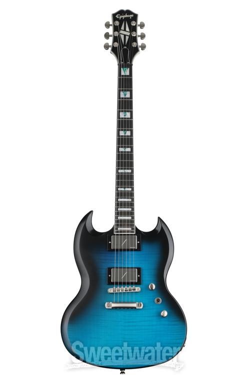 Epiphone SG Prophecy Electric Guitar - Blue Tiger Aged Gloss 