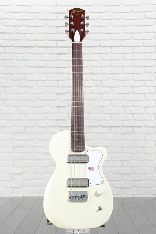 Harmony Juno Electric Guitar - Pearl White with Rosewood Fingerboard