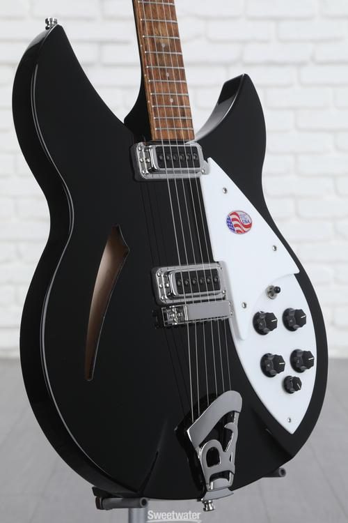 Rickenbacker 330 Thinline Semi-Hollow Electric Guitar - Jetglo